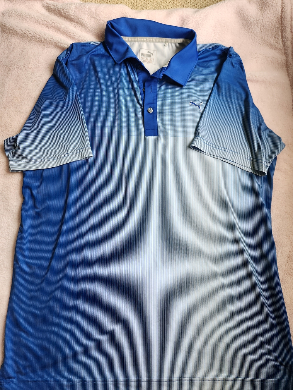 Puma Men’s Blue Ombre Polo Shirt